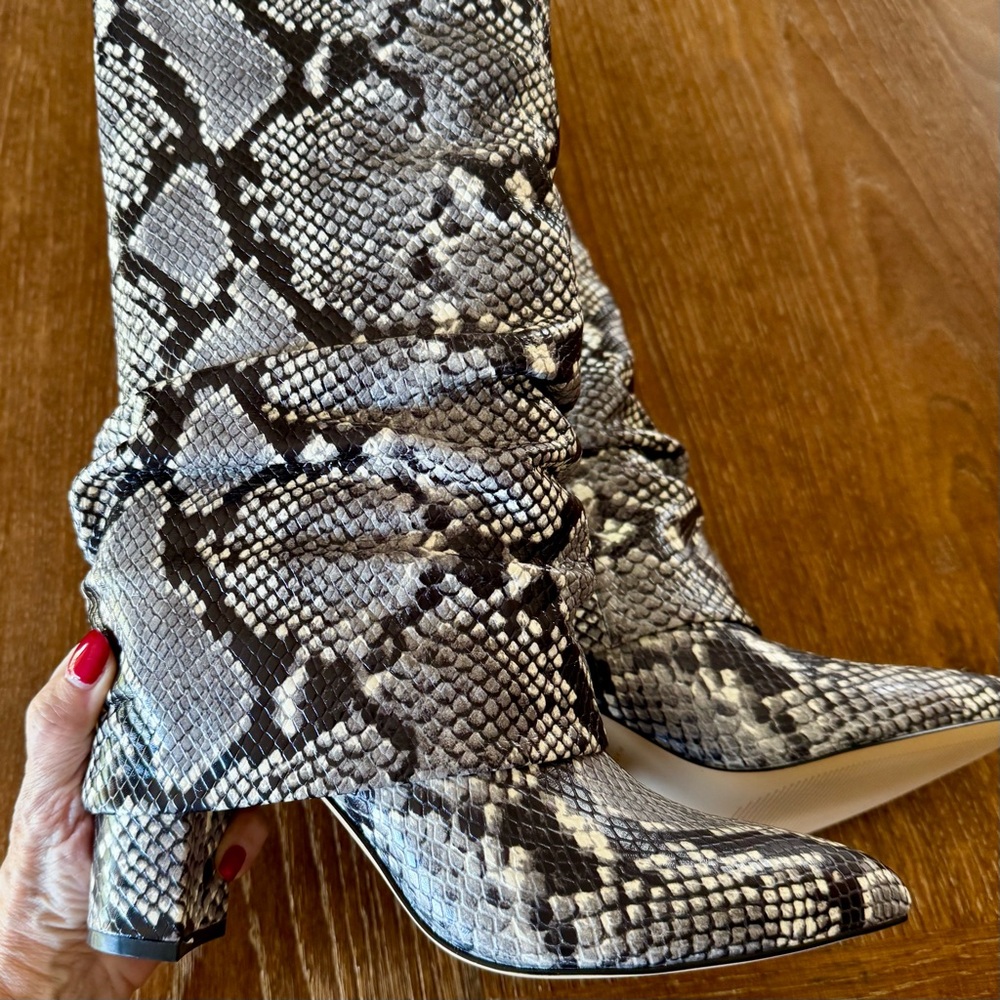 NIB Marc Fisher LTD Lalita2 foldover shaft tall boots 8.5M - Picture 9 of 16